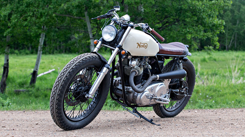 norton commando brat style