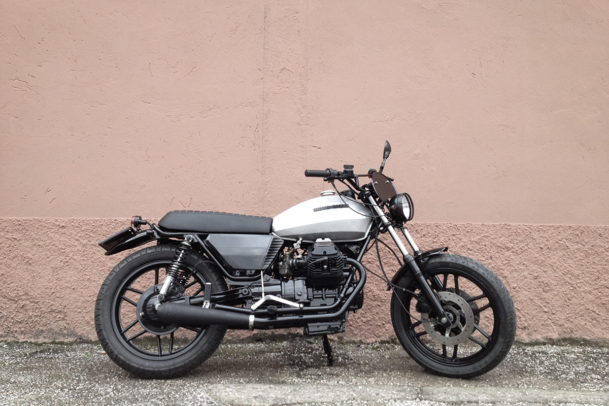 Moto Guzzi V50 brat tracker