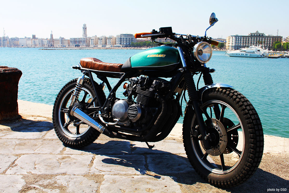 Kawasaki Z400 brat tracker