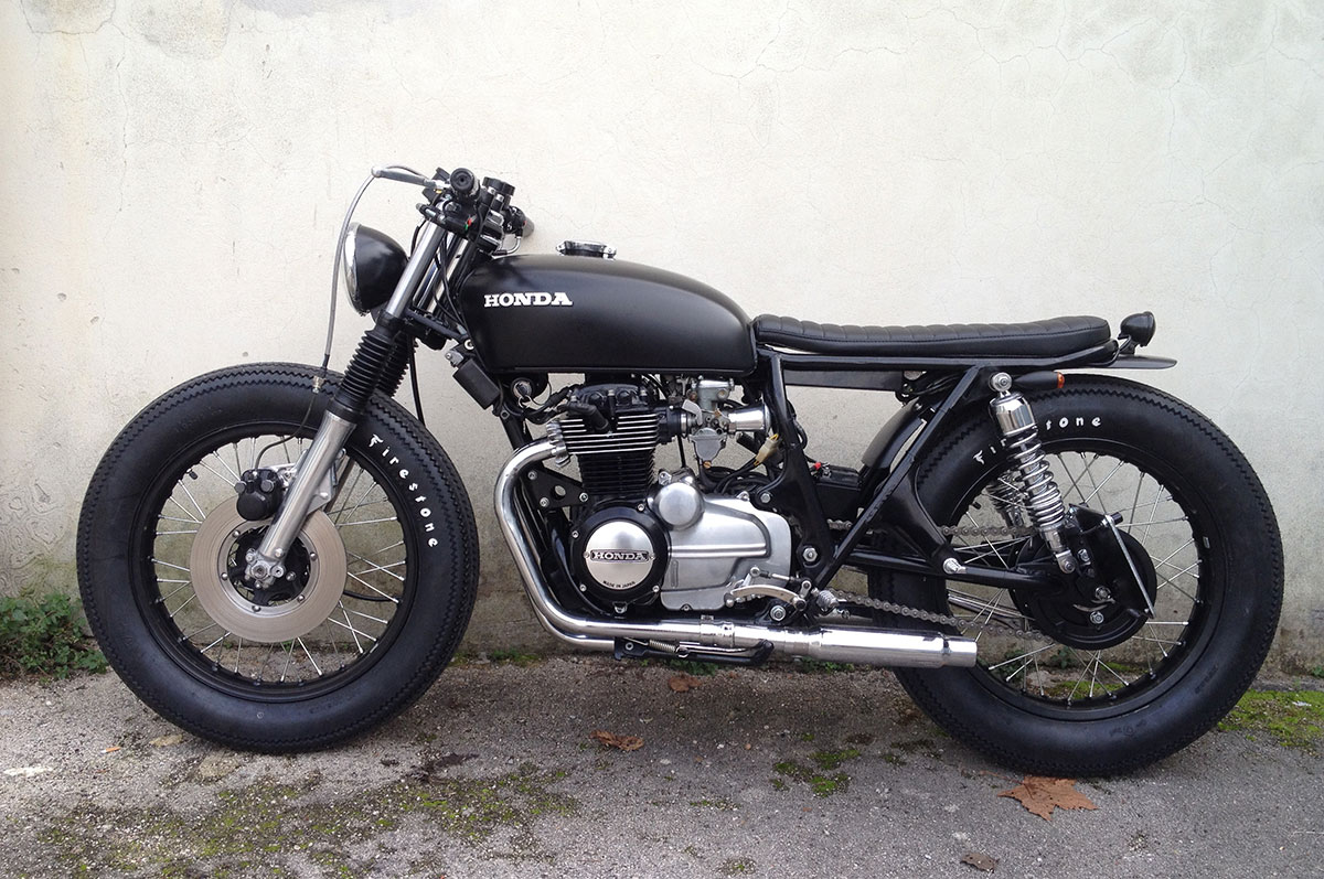 honda CB400 brat style