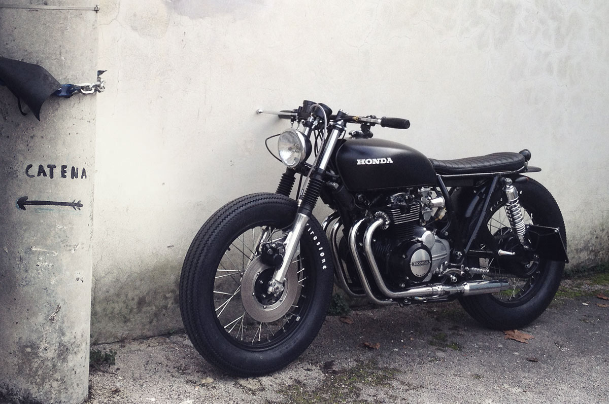 honda CB400 brat style