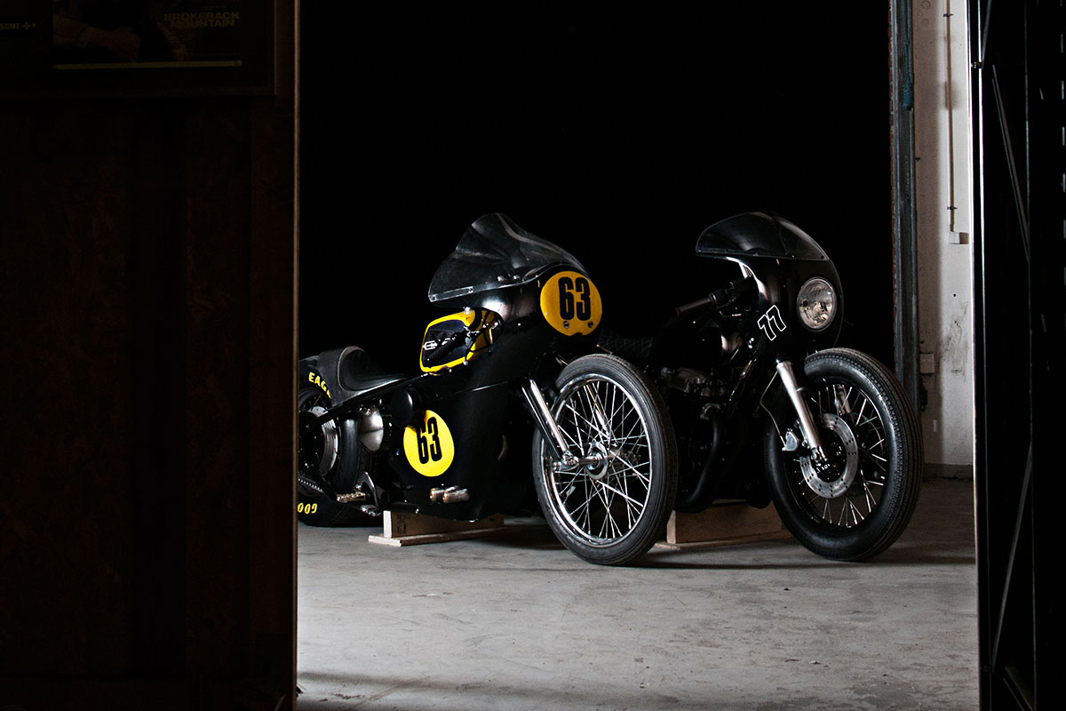 Drag bike sprint race