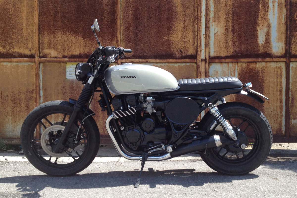 Honda CB650 Nighthawk brat style