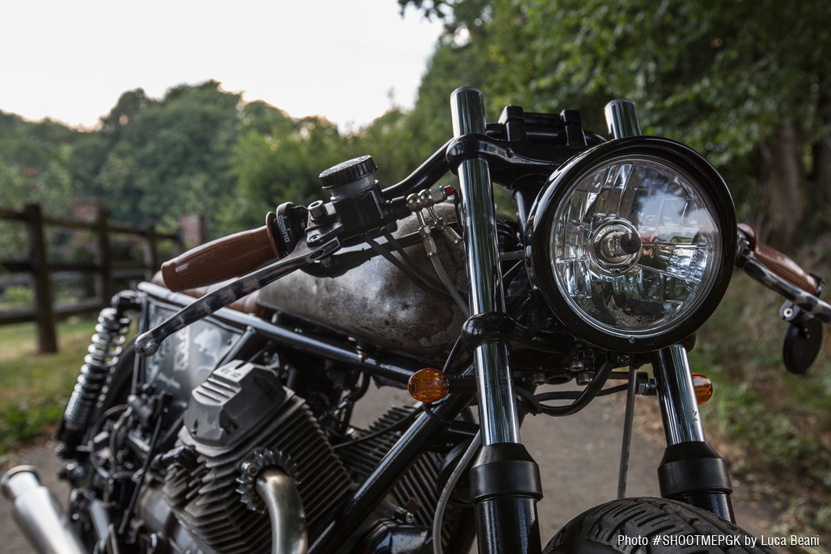 Moto Guzzi V35 brat café racer