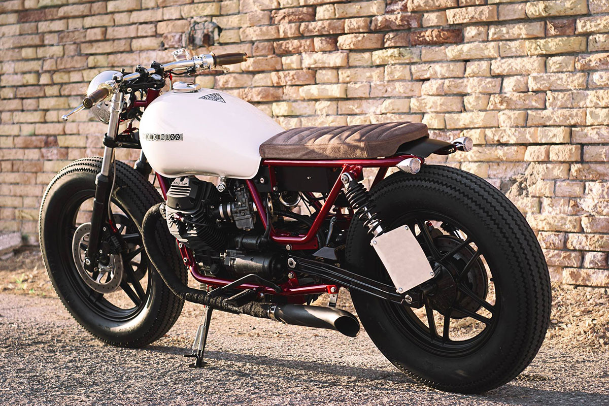 Sella brat style Moto Guzzi