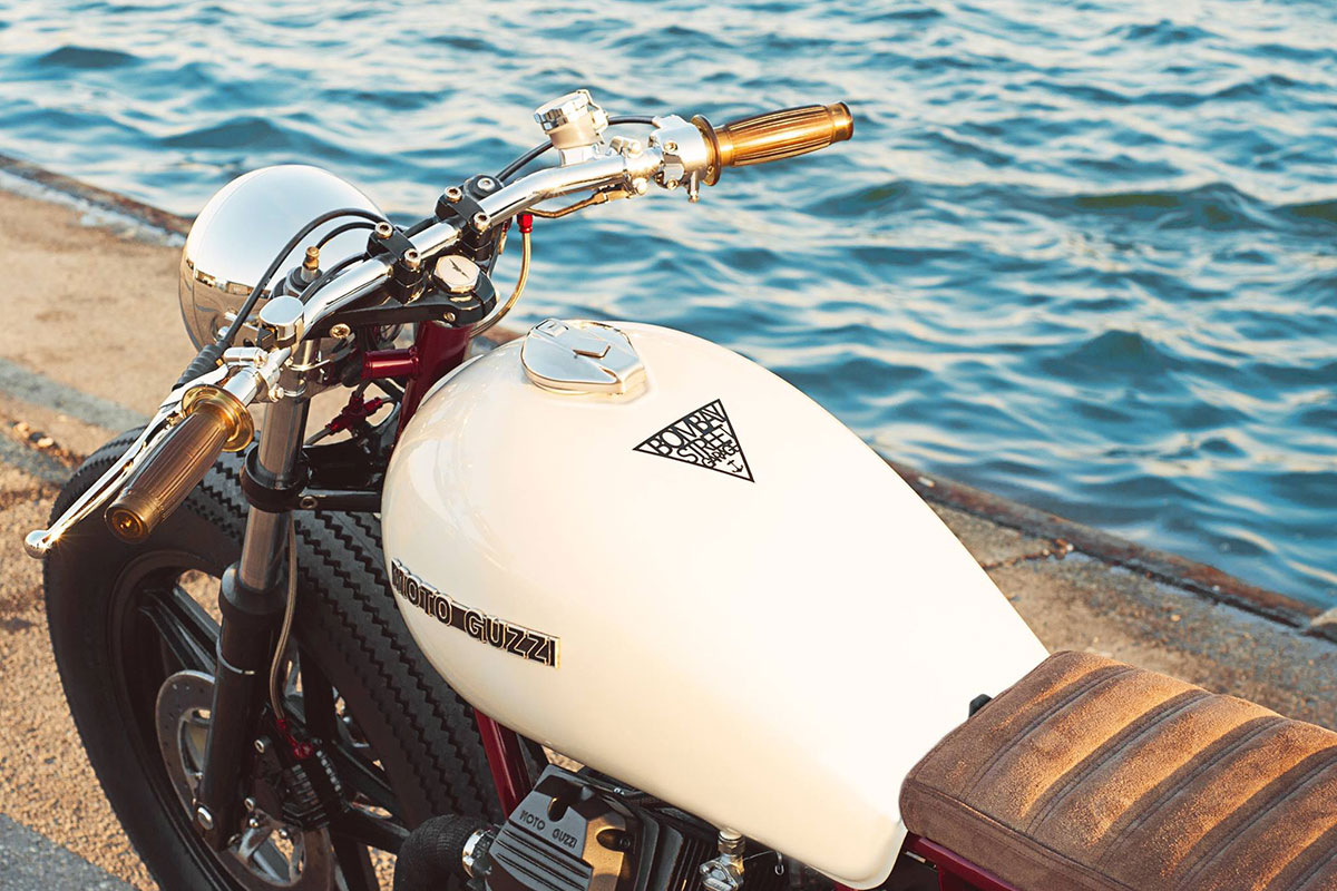 manubrio bobber Moto Guzzi