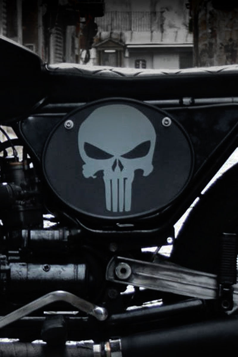 fianchetto Moto Guzzi V50 brat style The Punisher