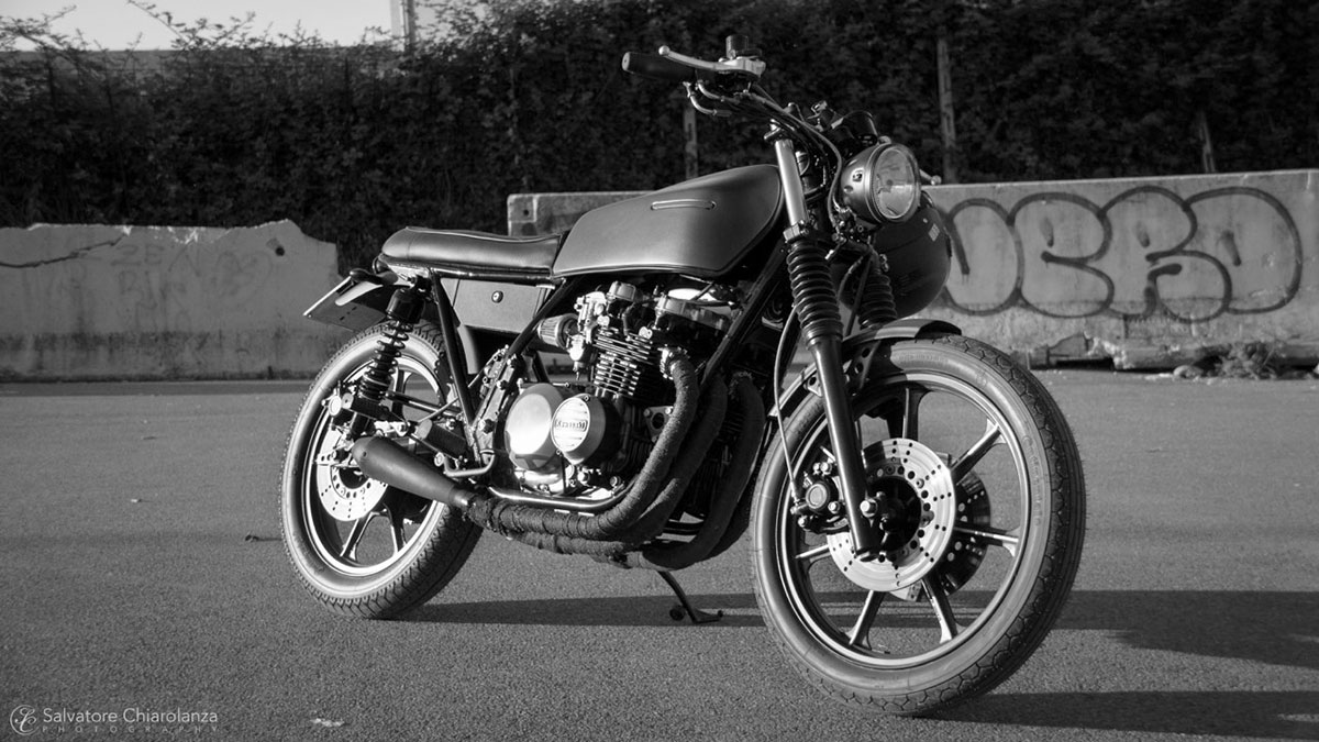 Kawasaki Z550 brat style