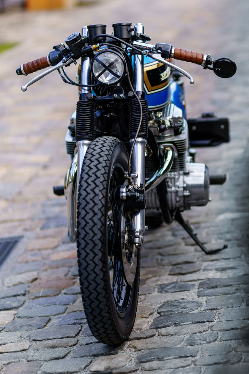 Faro anteriore da 10 cm bratstyle café racer