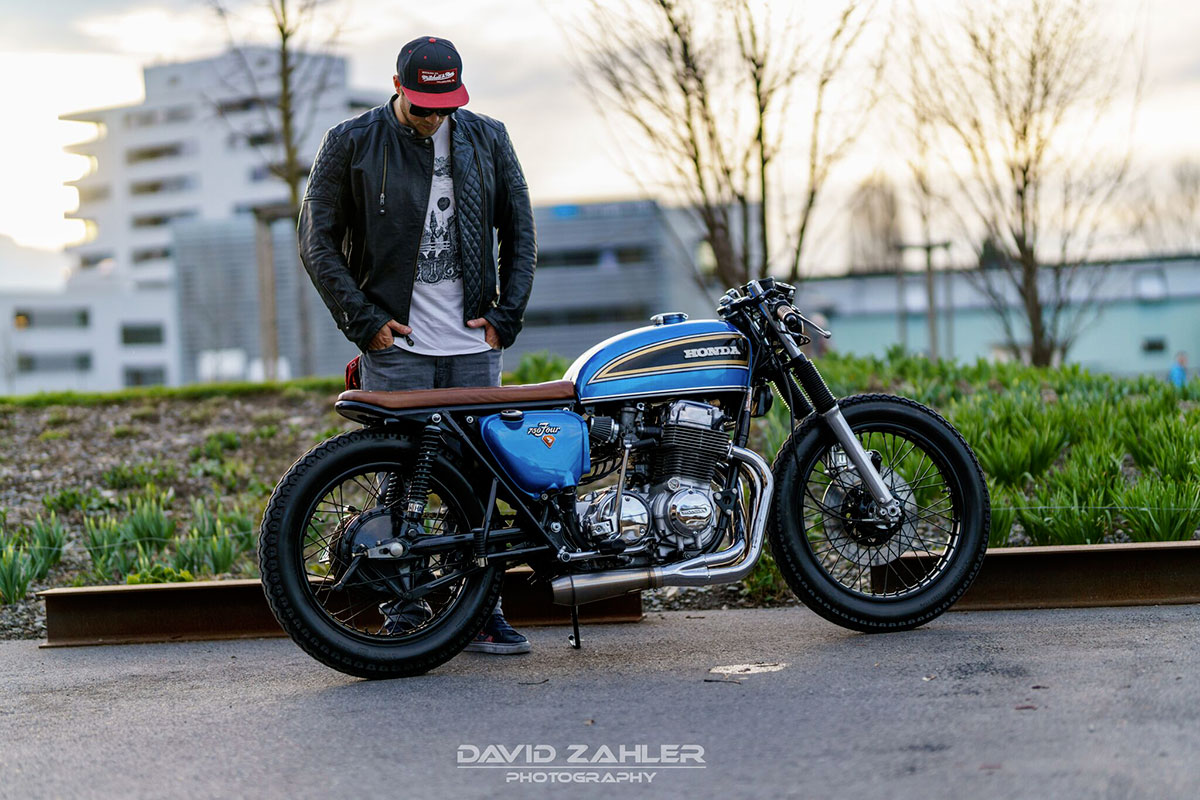 Honda CB750 Four brat café racer