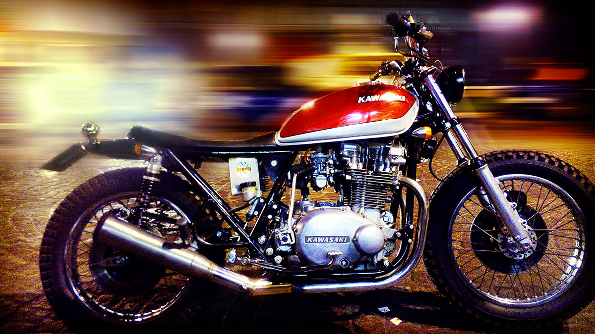 Kawasaki Z750 brat tracker