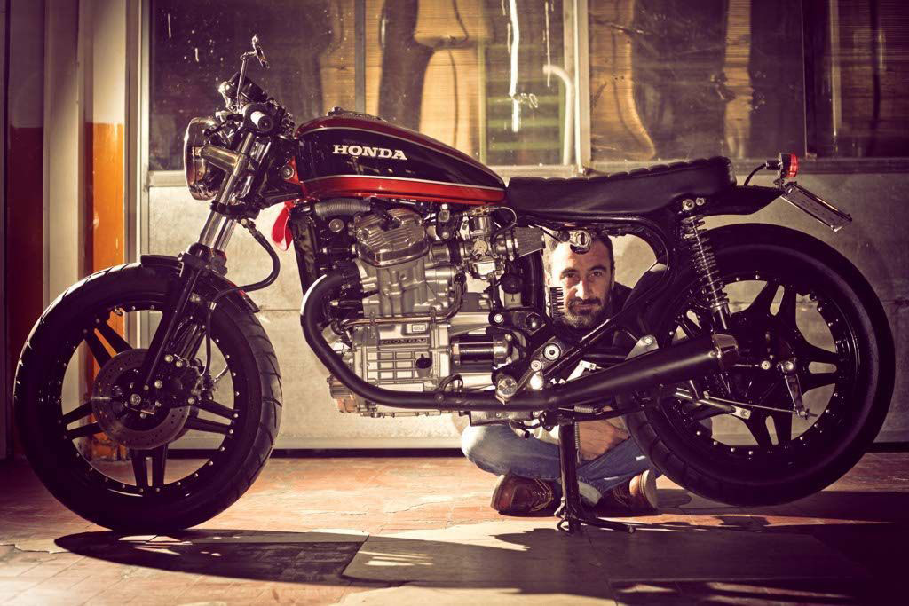 Honda CX500 brat café racer garage project
