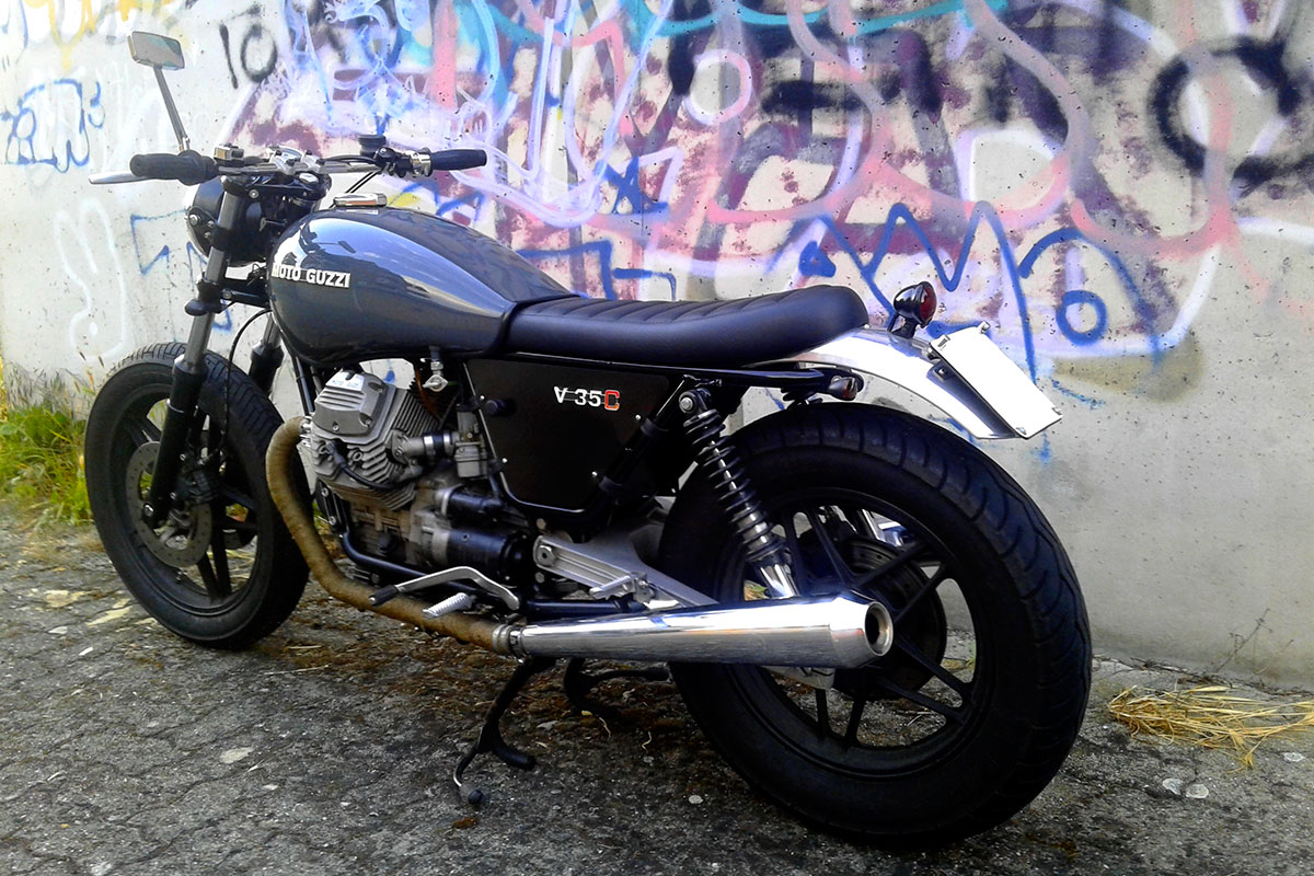 Moto Guzzi V35 brat style