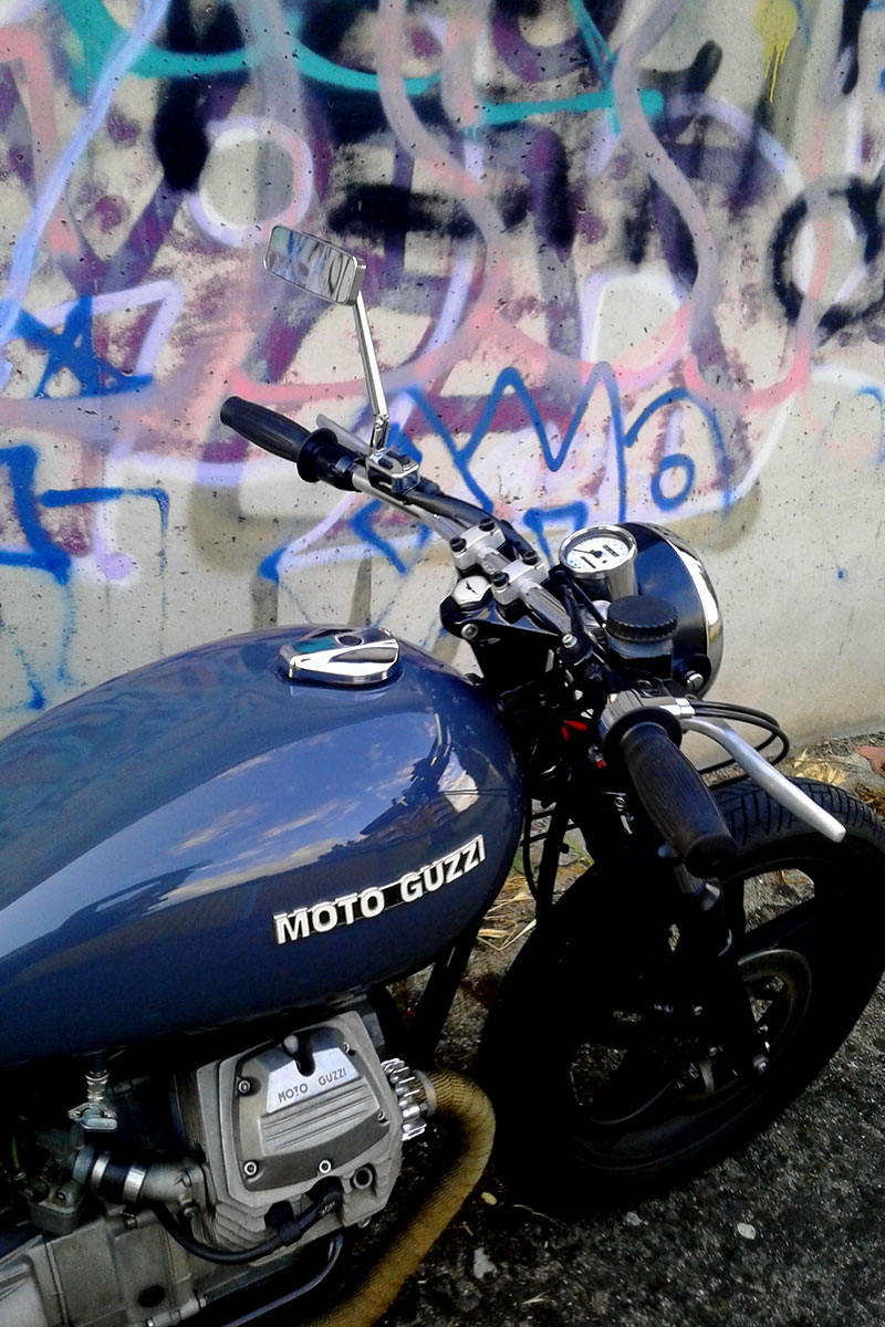 Manubrio drag bar Moto Guzzi V35 manubrio drag bar Moto Guzzi V35