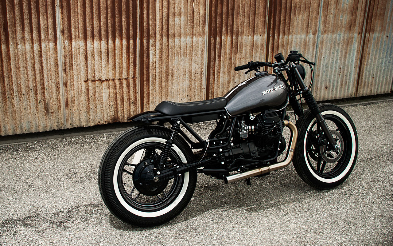 Moto Guzzi V35 brat style