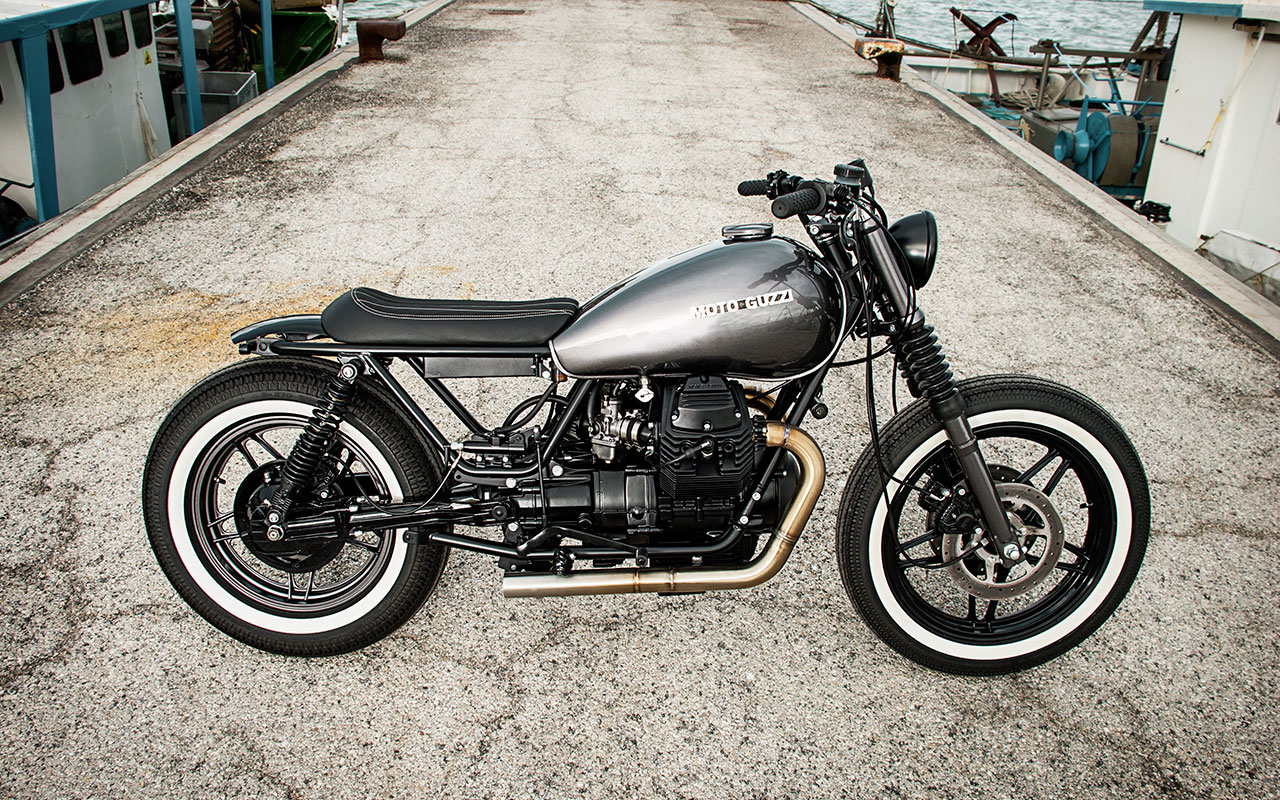 Moto Guzzi V35 brat style