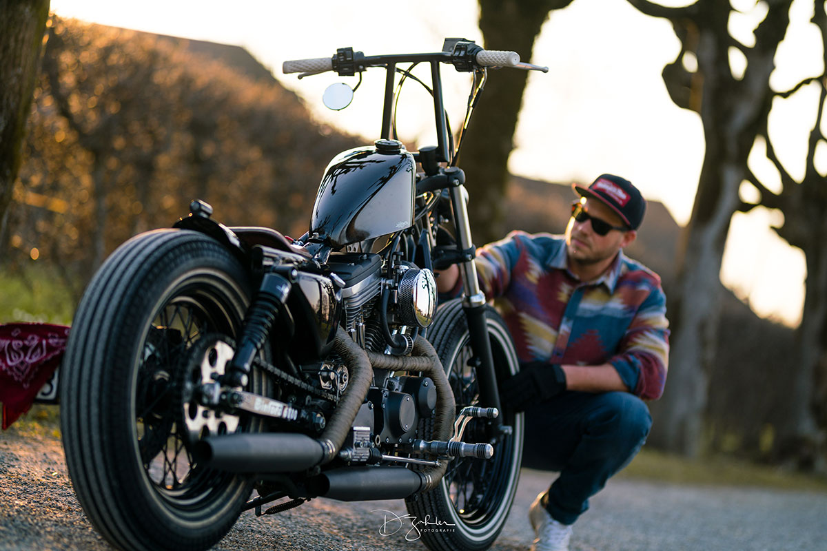 Manubrio window in stile Easy Rider Harley-Davidson XLH Bobber