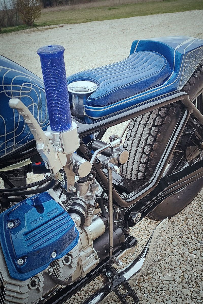 Moto Guzzi brat bobber suicide shifter Moto Guzzi brat bobber suicide shifter