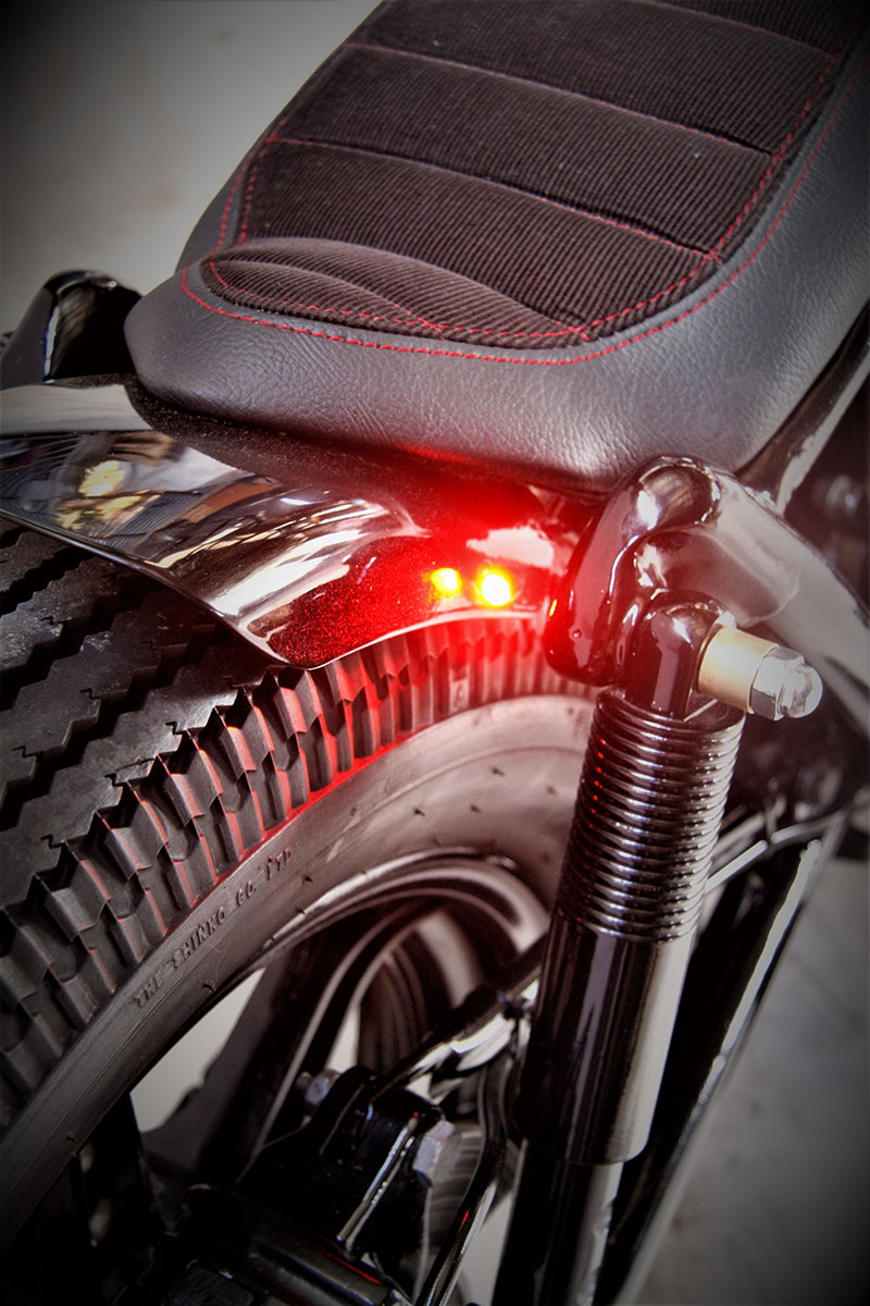 Parafango posteriore corto su misura brat bobber
