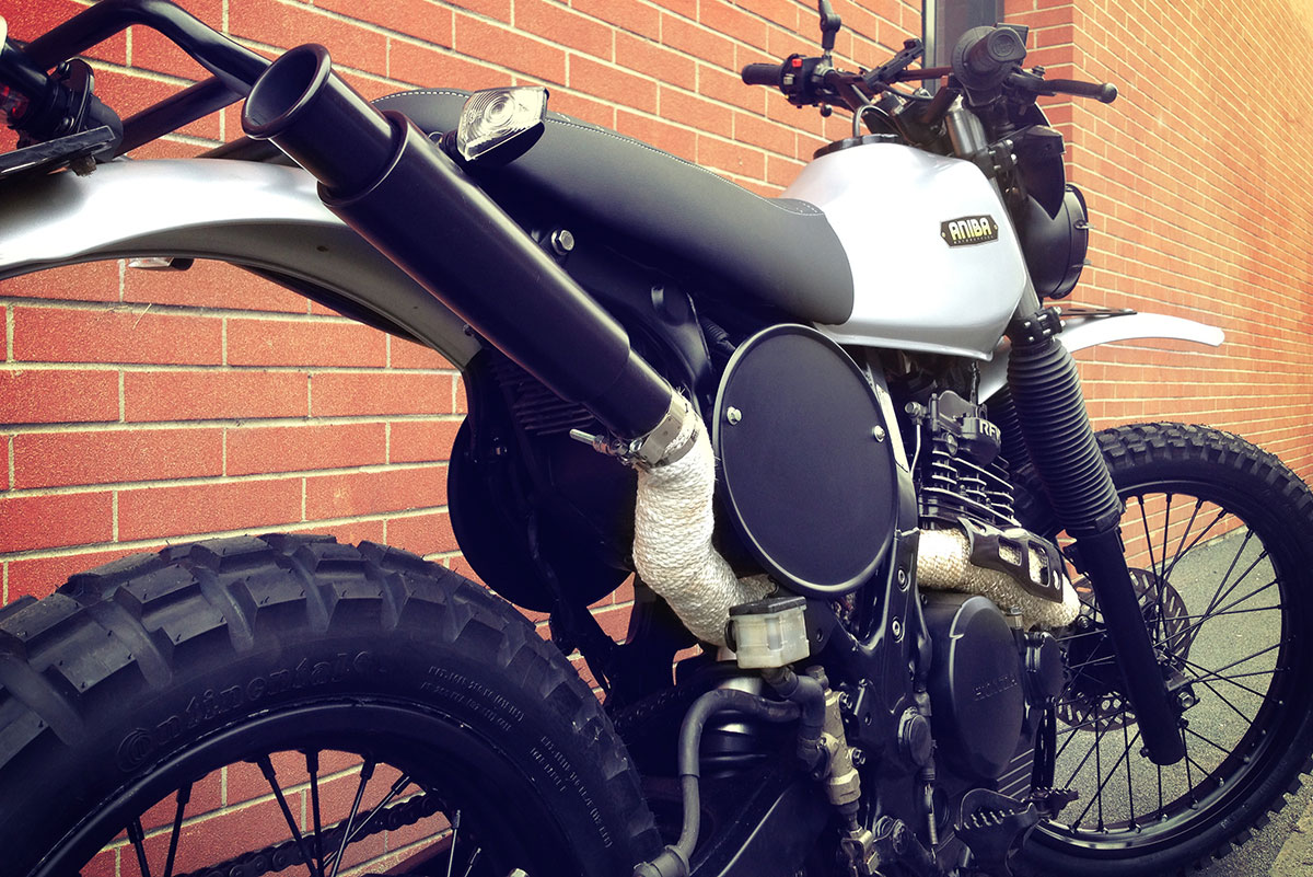 Scarico Honda Dominator scrambler