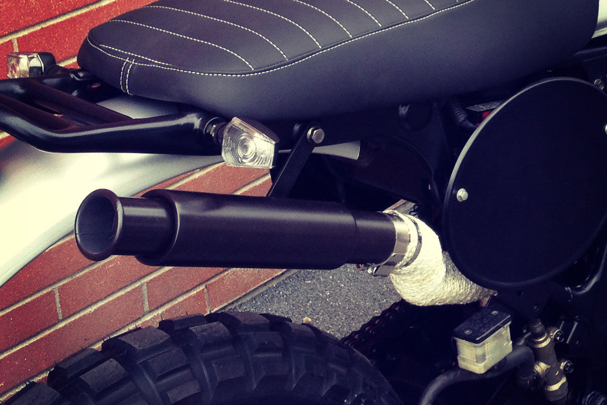 Scarico Honda Dominator scrambler