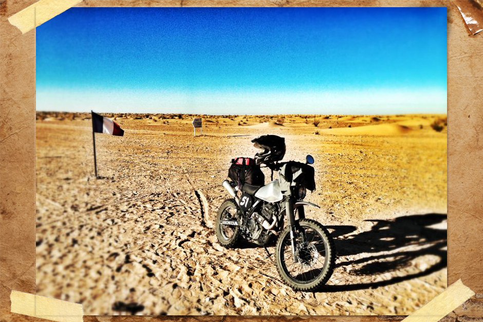 Honda Dominator scrambler deserto