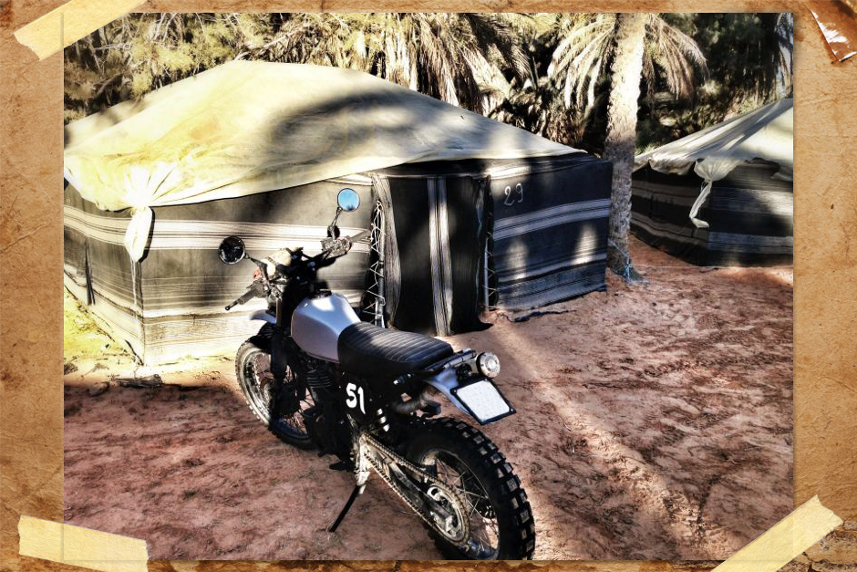 Honda Dominator scrambler deserto