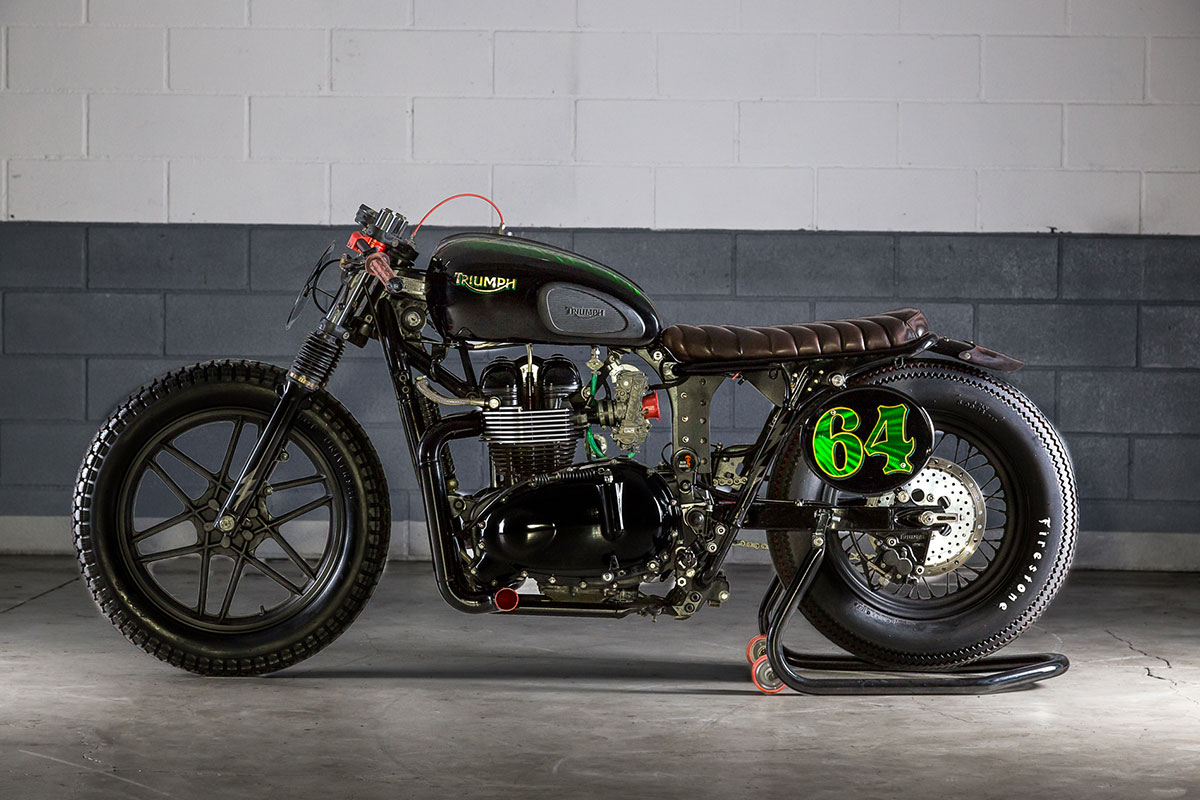 Triumph Bonneville brat café racer