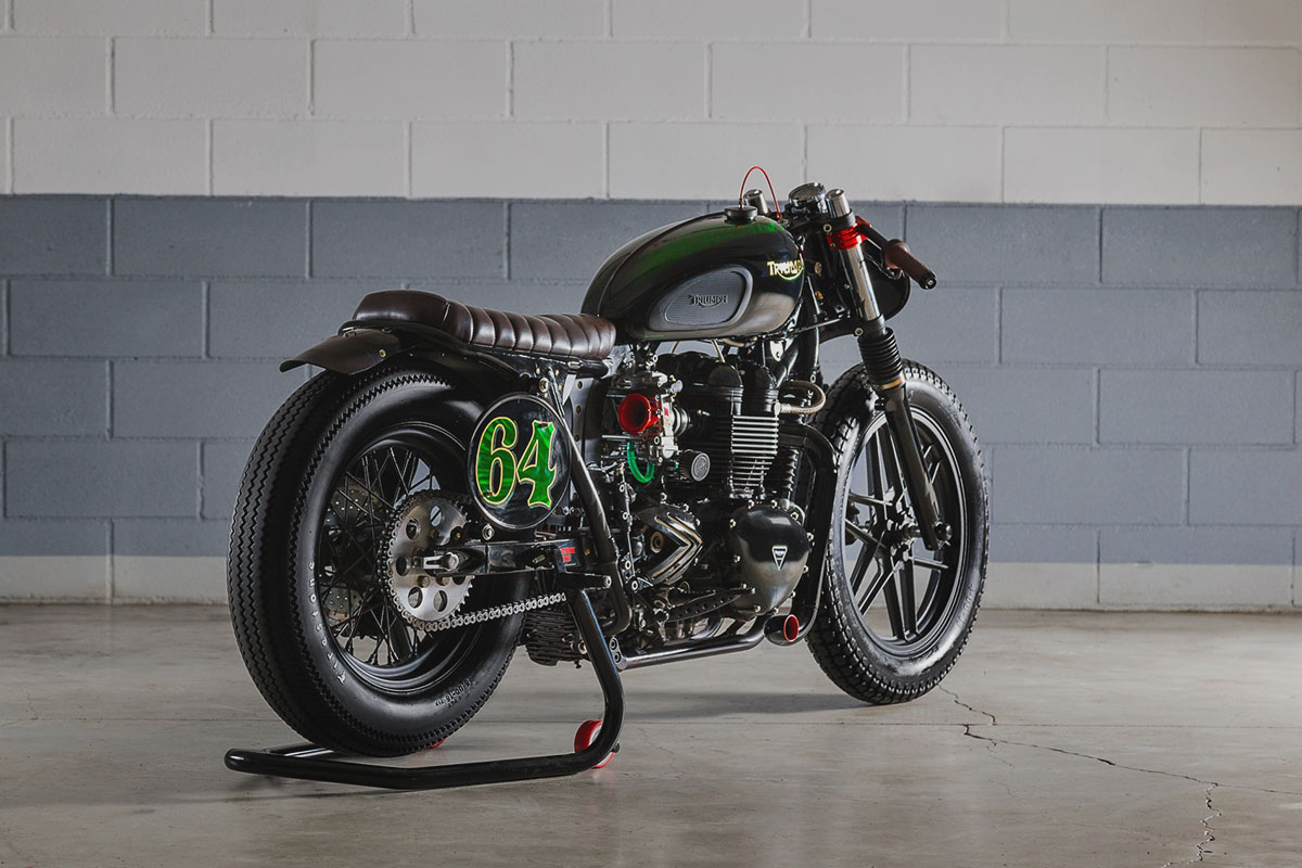 Triumph Bonneville brat café racer