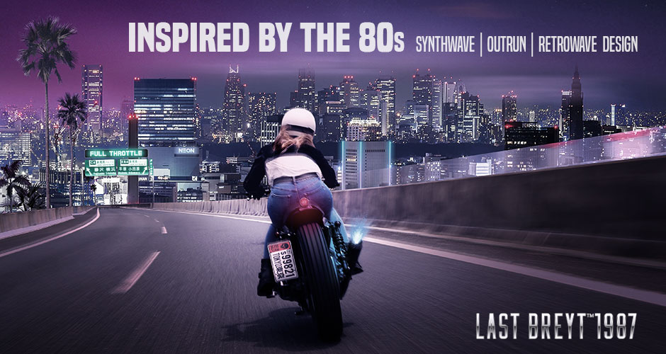 LAST BREYT 1987 synthwave outrun retrowave design